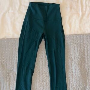 Lululemon Athletica Deep Teal Flare Leggings